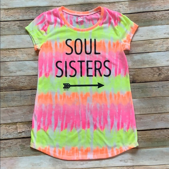 Justice Tye Dye Soul Sisters Tee | Poshmark